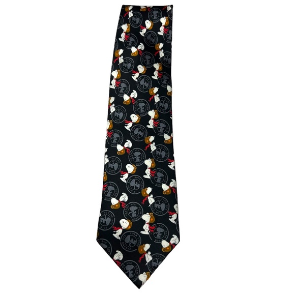 Peanuts Other - Snoopy Flying Ace World Wide 100% Silk Neck tie Novelty Aviation Pilot Office